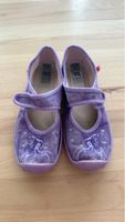 Gr32 👟Hausschuhe Elefanten lila mit Pferdemotiv