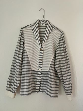 Vintage Guarnera Milano Bluse, Gr. 36/38, 100% Baumwolle