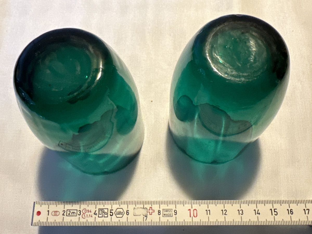 Verres: 2 schöne grüne Gläser, Vintage – D'occasion à Zürich par Chaeffeler 4