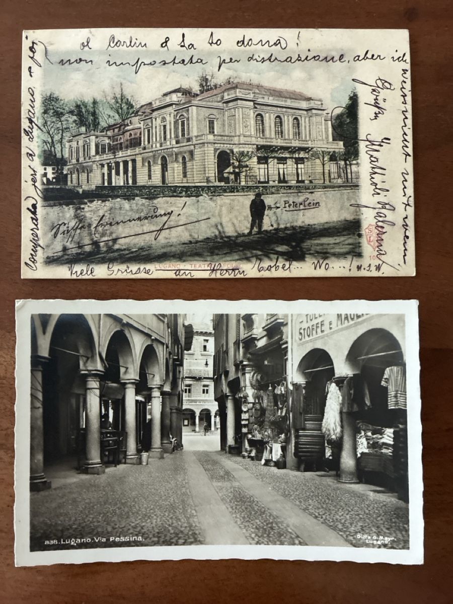 Cartoline postali: 10 Ansichtskarten Schweiz von Lugano TI. D – Usato da Oftringen venduto da Cla.vD.74 2
