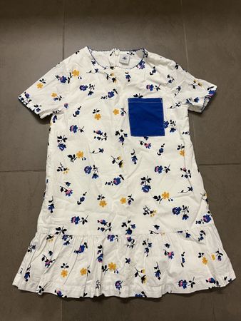 Petit Bateau Kurzarmkleid Blumen 110 5 Jahre