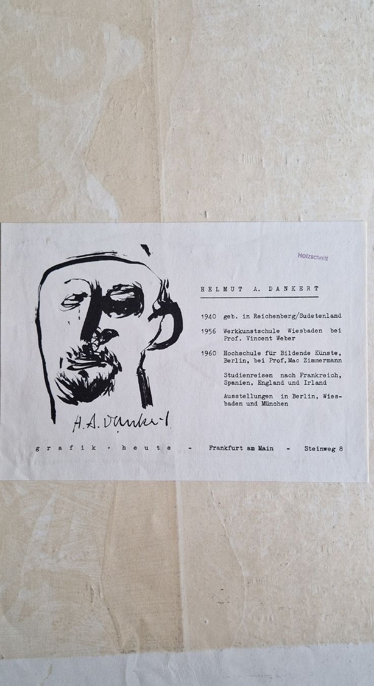 Xilografie: Holzschnitt Helmut A. Dankert – Usato da Locarno venduto da ris_py7x 3