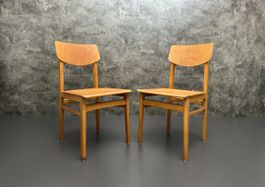 Vintage Holzstühle 60er Bauhaus Mid Century Küchenstühle Alt