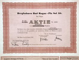 Bergbahnen Bad Ragaz-Pizol AG, Bad Ragaz - 1952