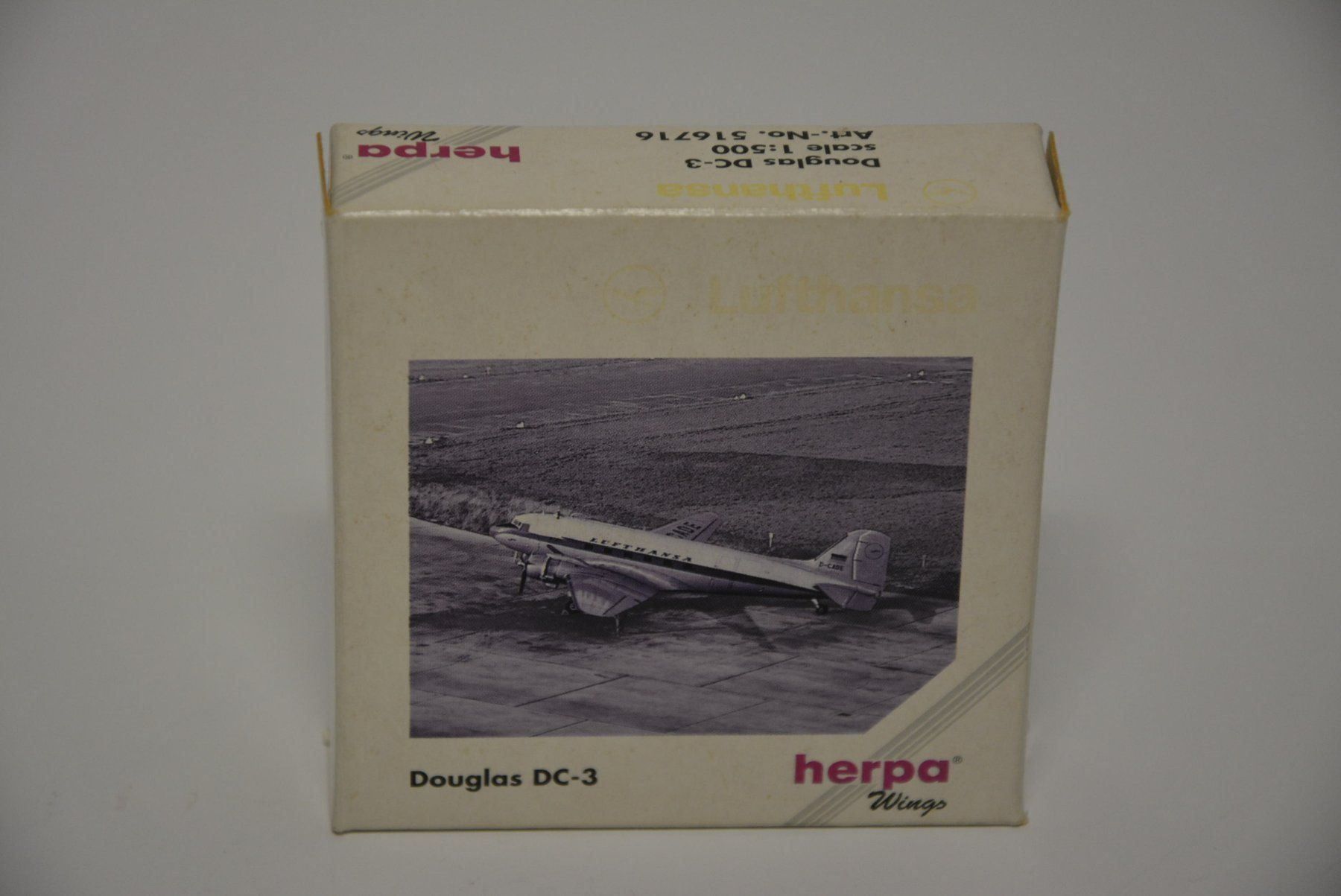 Herpa Kit di modellismo & Modellini statici: Douglas DC-3 5167  Lufthansa ,1:500 – Nuovo e nell'imballaggio originale da Goldach venduto da Feivel9