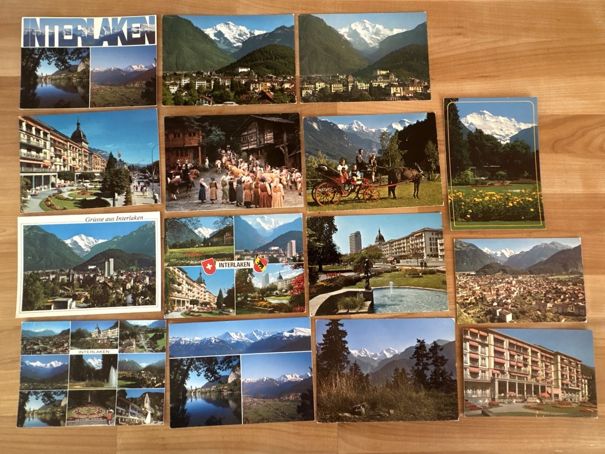 Cartoline postali: AK von Interlaken – Usato da Rümlang venduto da Brieftaube2