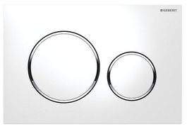 GEBERIT plaque de commande Sigma 20 blanc/chromé / blanc