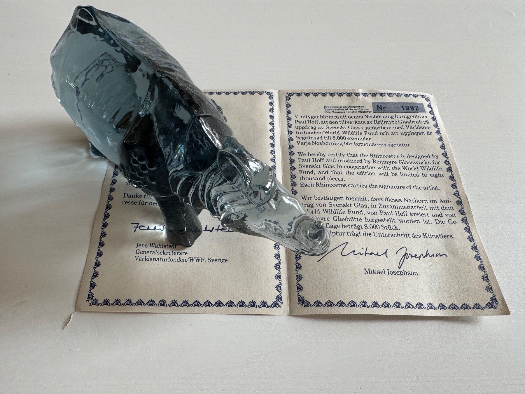 Statuette: Nashorn WWF Nr. 1992 – Usato da golaten venduto da Hubas