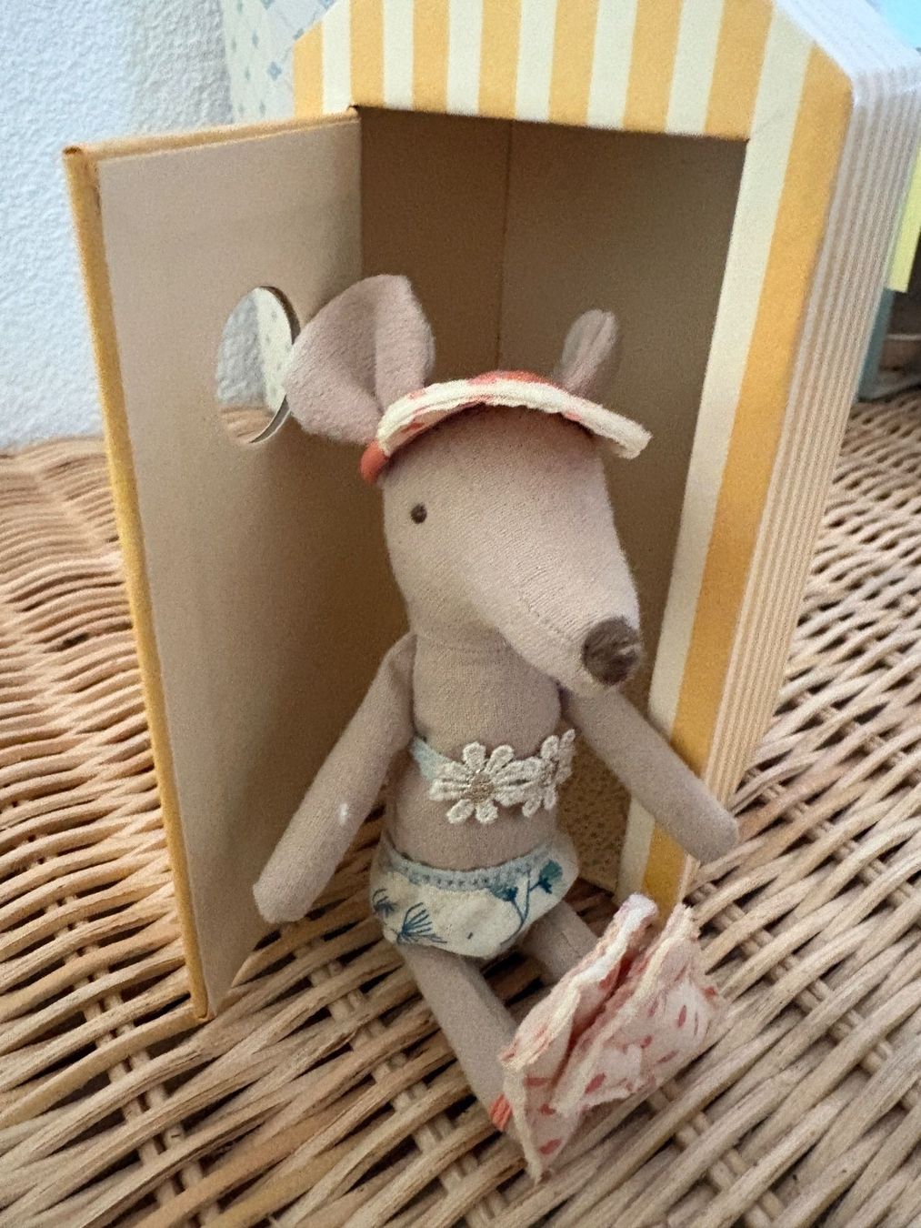Maileg Jouets: Maileg Beach Cabin mit Strandmaus | Original – D'occasion à Wabern par iku_occasion 2
