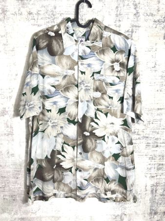 VINTAGE 90s CLUB D'AMINGO "FLORAL" SHORT SLEEVES SHIRT SZ: M