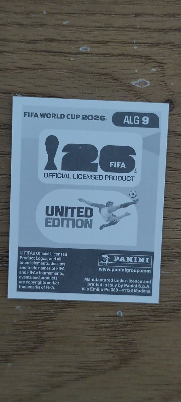 Panini Carte collezionabili: Panini FIFA World Cup 2026 Stick- ALG 9 Houssem Aouar – Nuovo e nell'imballaggio originale da Altstätten SG venduto da Trelli 1