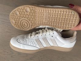 Adidas Samba Leder weiss Gr. 38 2/3 Versand 9.-