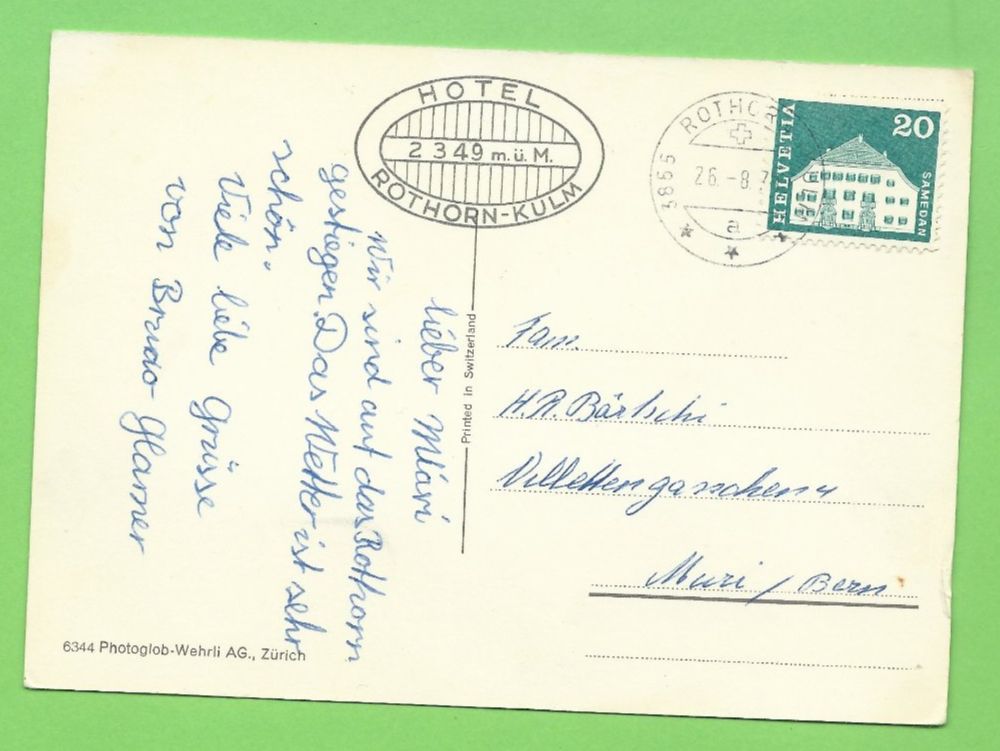 Cartoline postali: Brienz-Rothorn-Bahn – Usato da Zürich venduto da t24_de 1