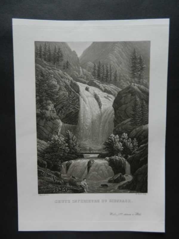 Gravures: Giessbachfall – D'occasion à Risch par Rischli15