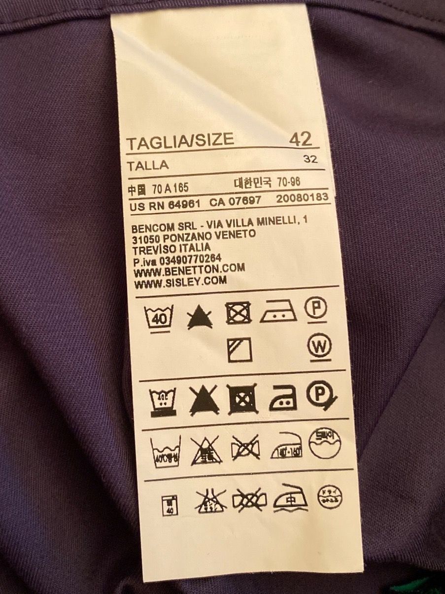 Benetton Gonne: Neuwertiger blauer Benetton Jupe Grösse 34 – Usato da Winkel venduto da Flyhy2020 6