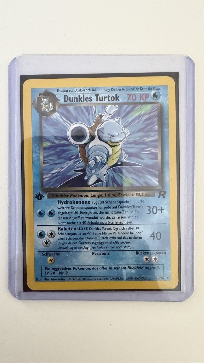 Pokémon Carte collezionabili: Pokemon 1 edition dark blastoise – Usato da Caslano venduto da tuning21 2