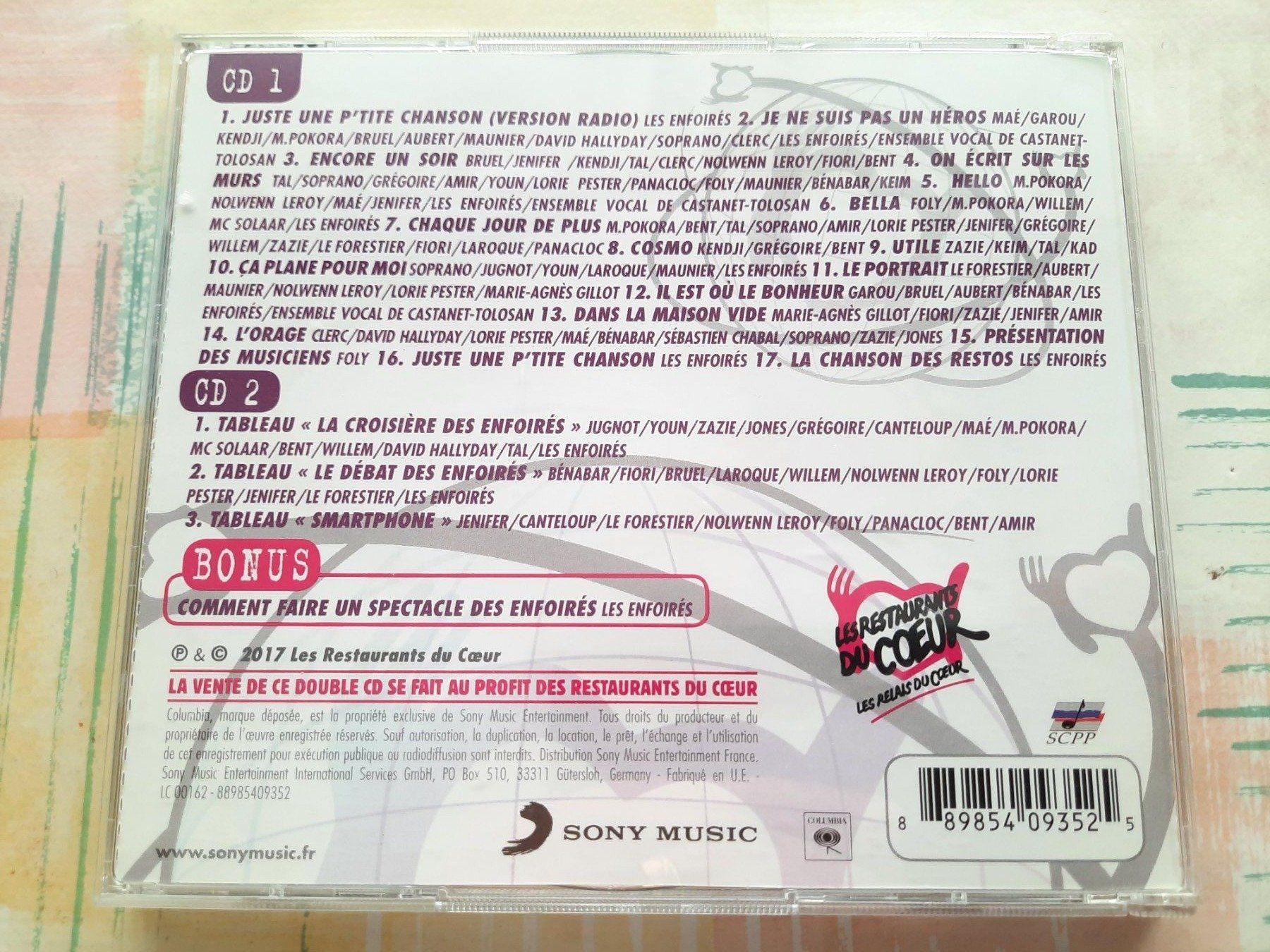 CDs: CD Les enfoirés 2017 – Gebraucht aus Pully von bro_n52j 1