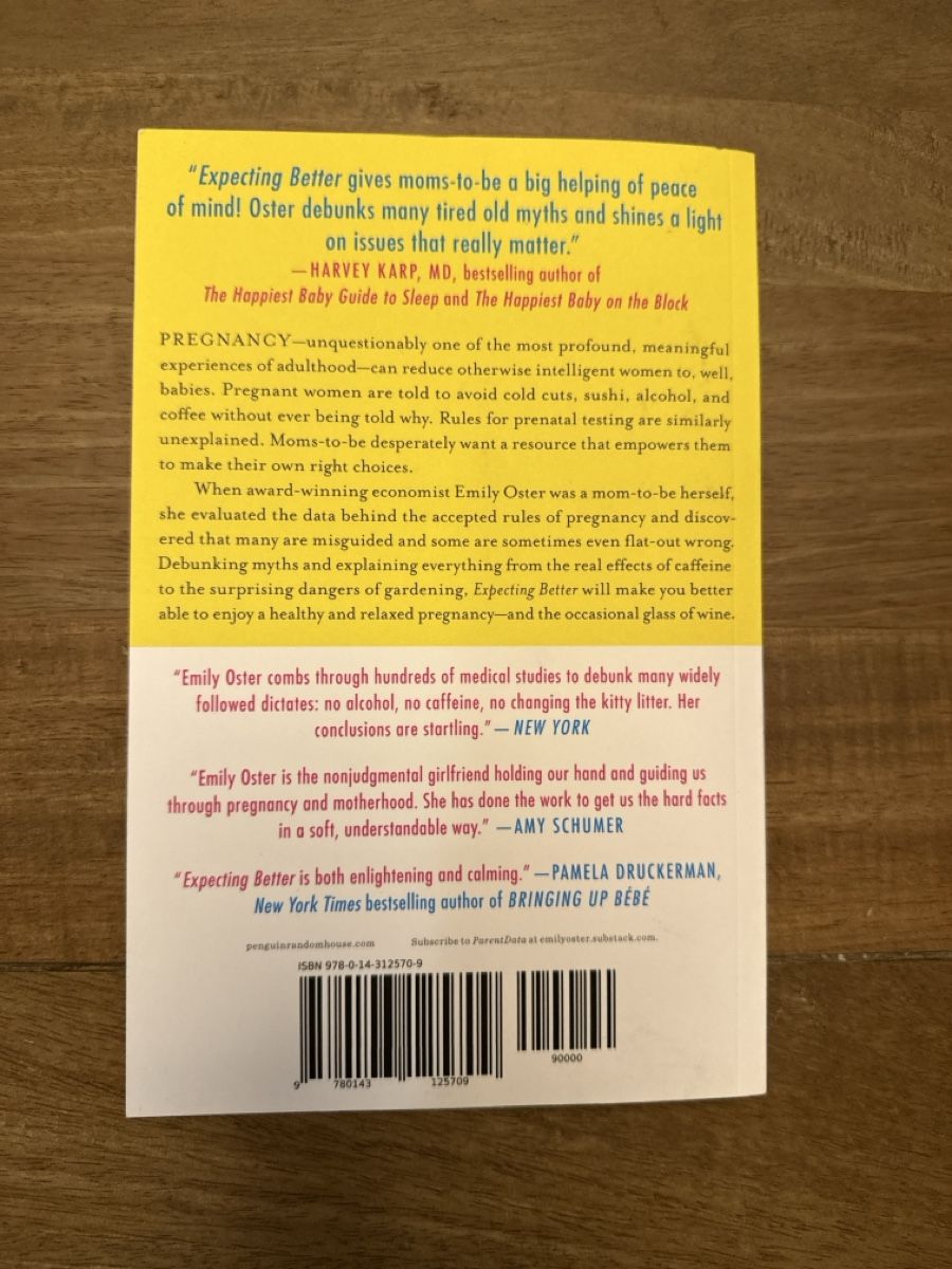 Bücher: Expecting Better by Emily Oster, Pregnancy Guide Book – Neu (gemäss Beschreibung) aus Adliswil von san_cc2h 1