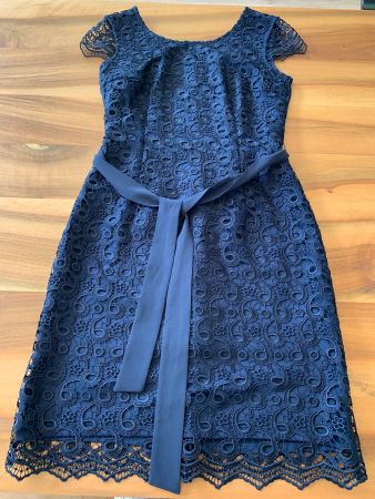 S. Oliver Black Label Spitzenkleid dunkelblau Gr. 36 *NEU*