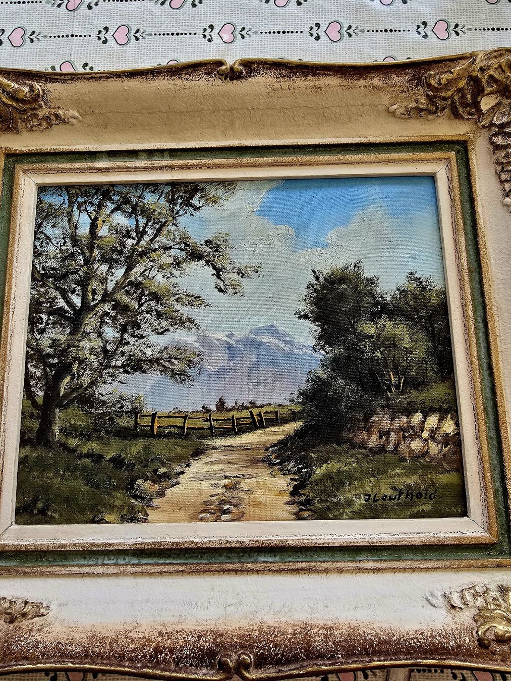 Dipinti: Ölgemälde Landschaft J. Leuthold mit Rahmen 39x36cm – Usato da Agasul venduto da ire_h9wl 1