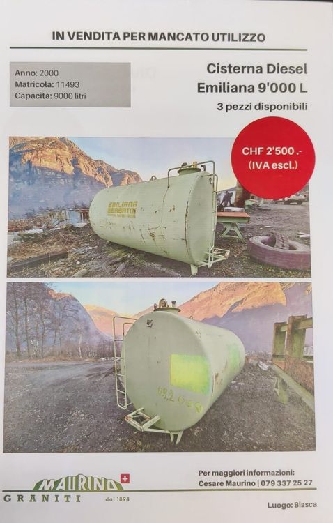Wiltec Serbatoio per trasporto gasolio da 180 l con pompa 180 W da 40 l