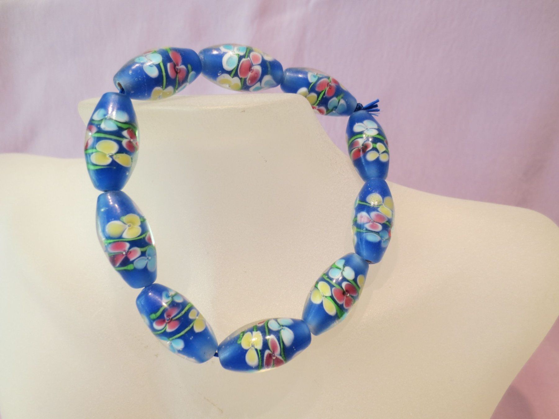 Murano Armbänder & -reifen: Murano Glas Armband Blau Nr. 2 – Neu (gemäss Beschreibung) aus Zollikofen von tayaa13