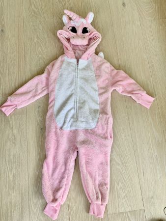 Einhorn Overall, ca. 110/116, 4-6 Jahre, kuschelig warm🦄