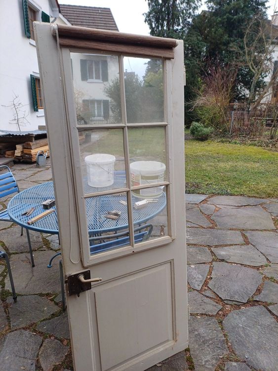 Gardine Fur Tur Mit Glaseinsatz