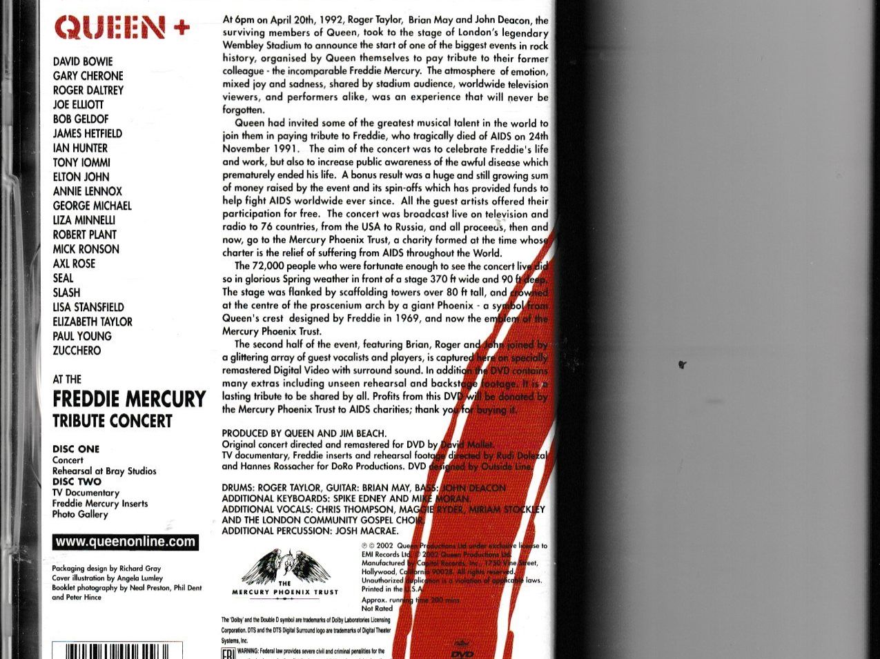 Tutti i DVDs: Freddie Mercury - Tribute Concert – Usato da Chur venduto da zowie72 1
