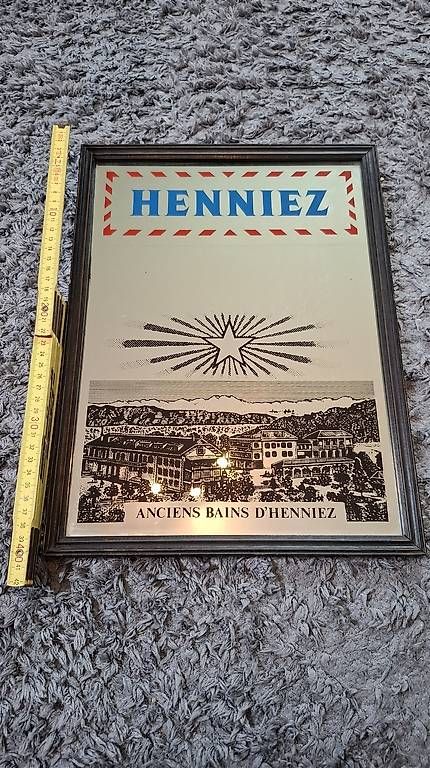 Specchi: Spiegel / Reklame "Henniez" – Usato da Effretikon venduto da pelemivella
