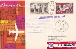 Erstflug Air France Caravelle Paris - Istanbul 1959