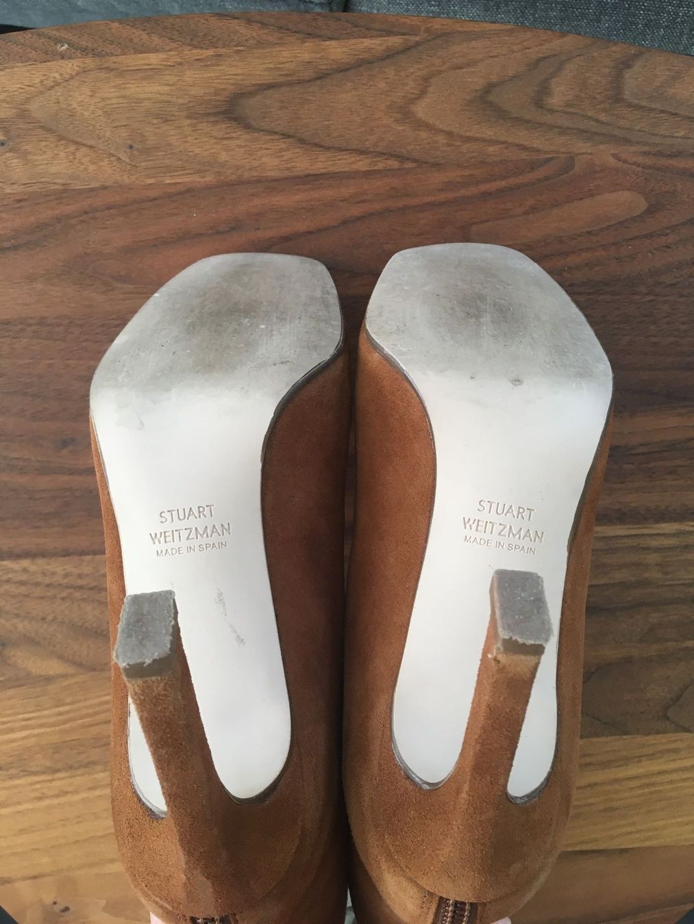 Stuart Weitzman Scarpe da donna: Stiefeletten, Wildleder, Beige, Stuart Weitzman, 9 cm – Usato da Zürich venduto da ancillaschmidhauser 4