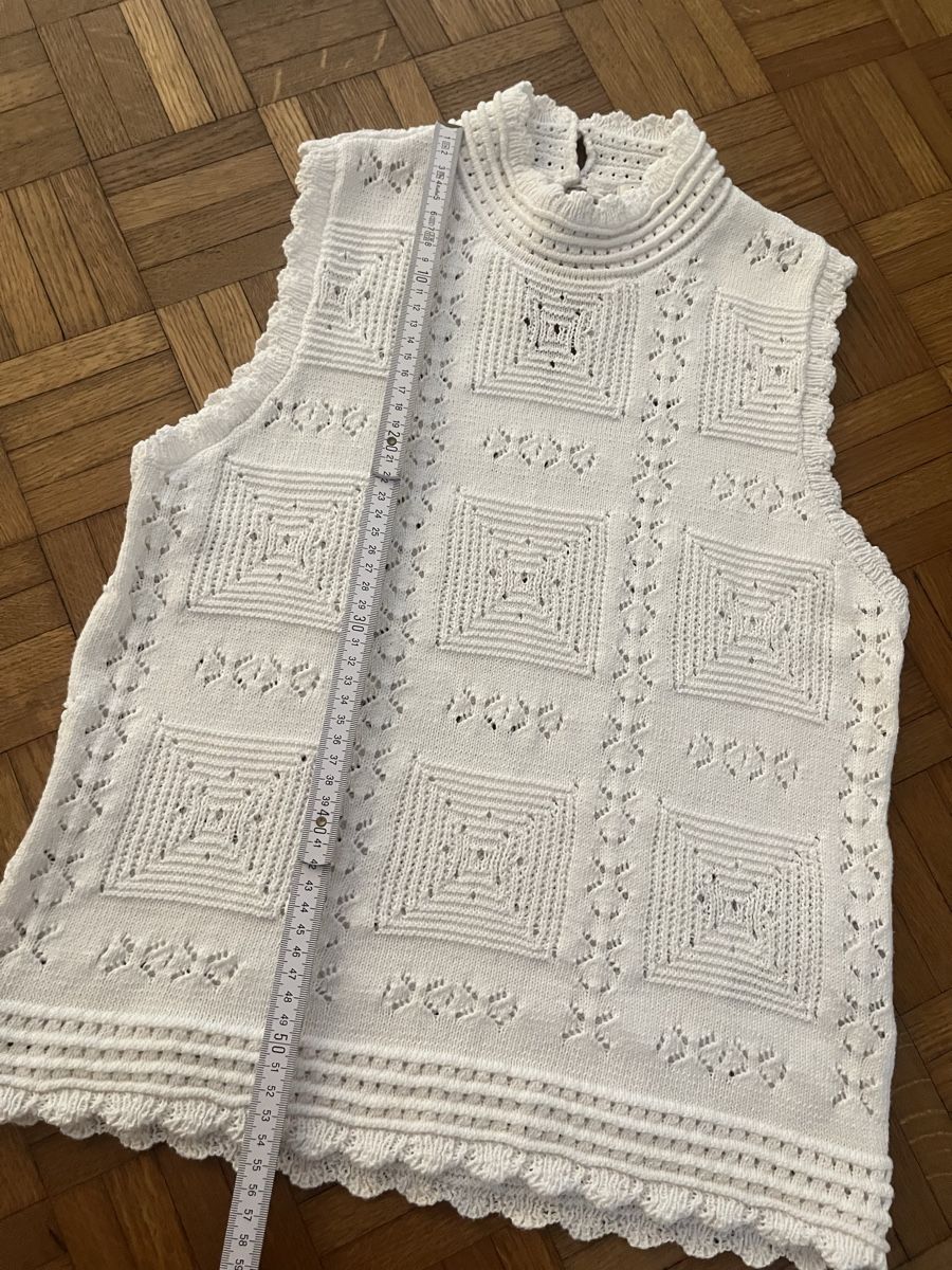 Top: AWARE Stricktop Oberteil Gr. S 60% Baumwolle Häckeltop – Usato da Zürich venduto da MrsWollishofen 5