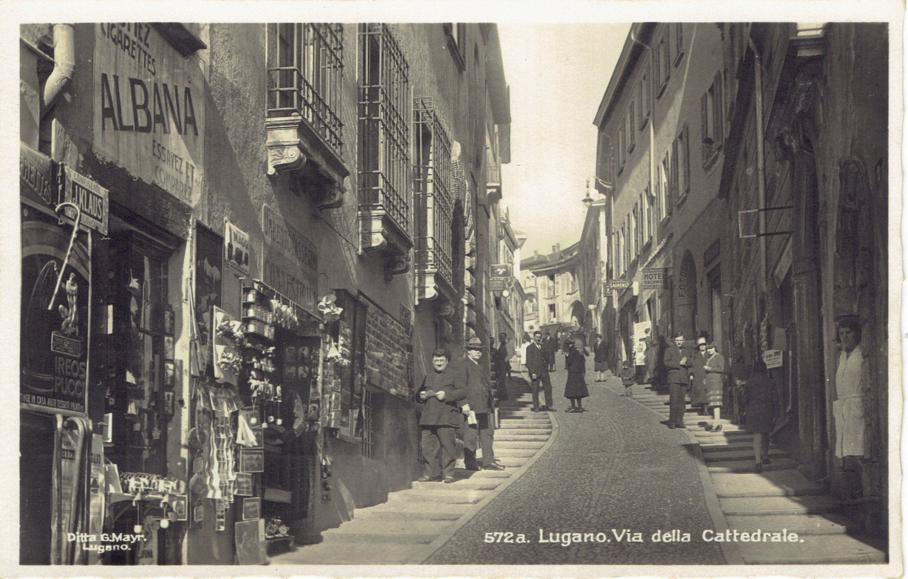 Ansichtskarten: Lugano TI, um 1930 – Gebraucht aus Otelfingen von Schmitte9