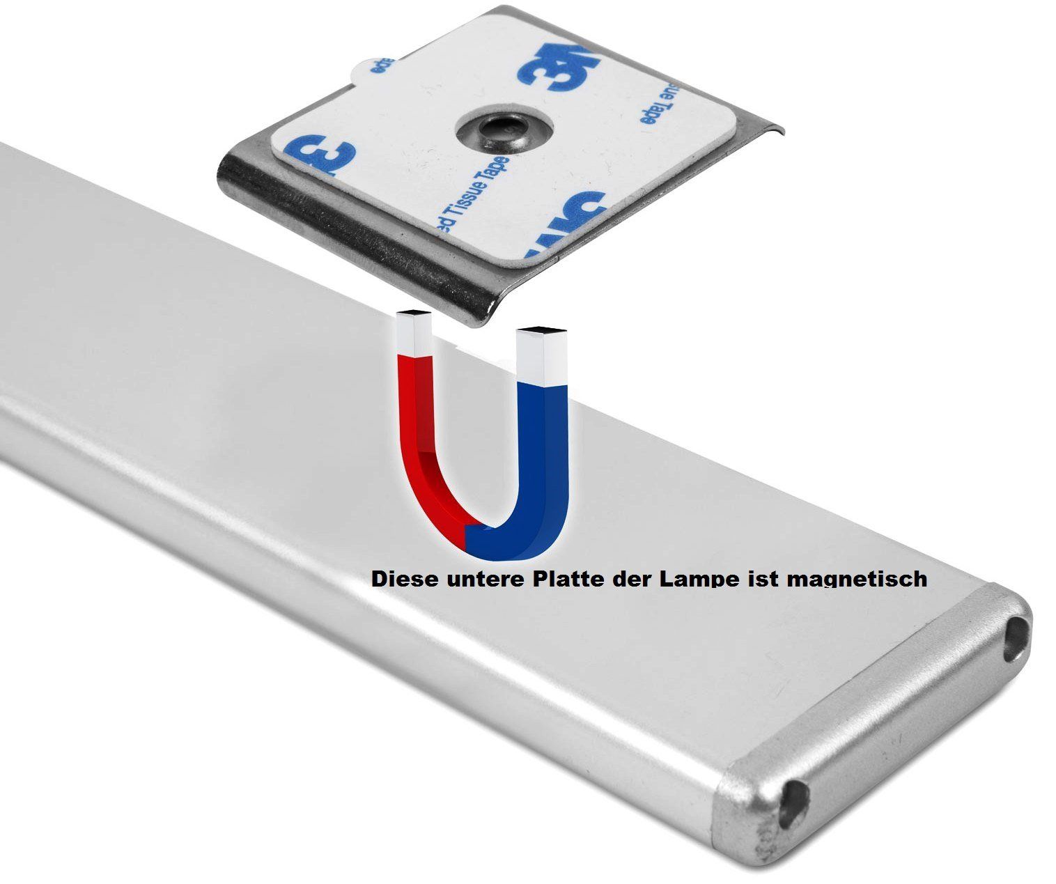 Lampade: LED-Lampe 30cm mit Bewegungssensor + USB Akku magnetisch – Nuovo e nell'imballaggio originale da St. Gallen venduto da schnaeppchen-preise 2