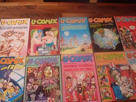 10 U-COMIX Comic Hefte Nummer 32 - 35, 36 - 39 und 41 - 43