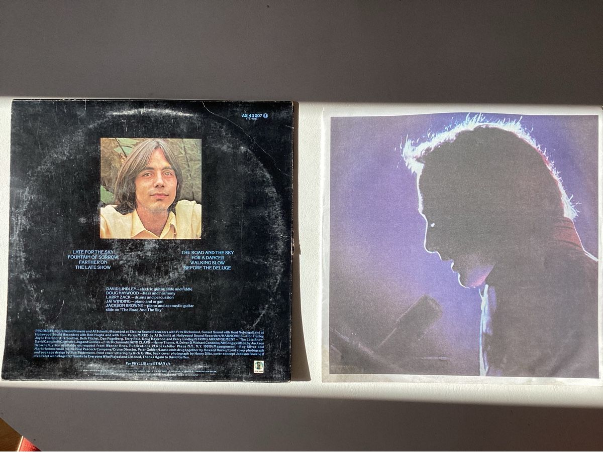 Dischi in vinile: Jackson Browne - Late For The Sky – Usato da Zürich venduto da Rockbyrd 1