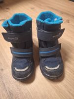 Superfit Winterstiefel blau Klettverschluss gebraucht