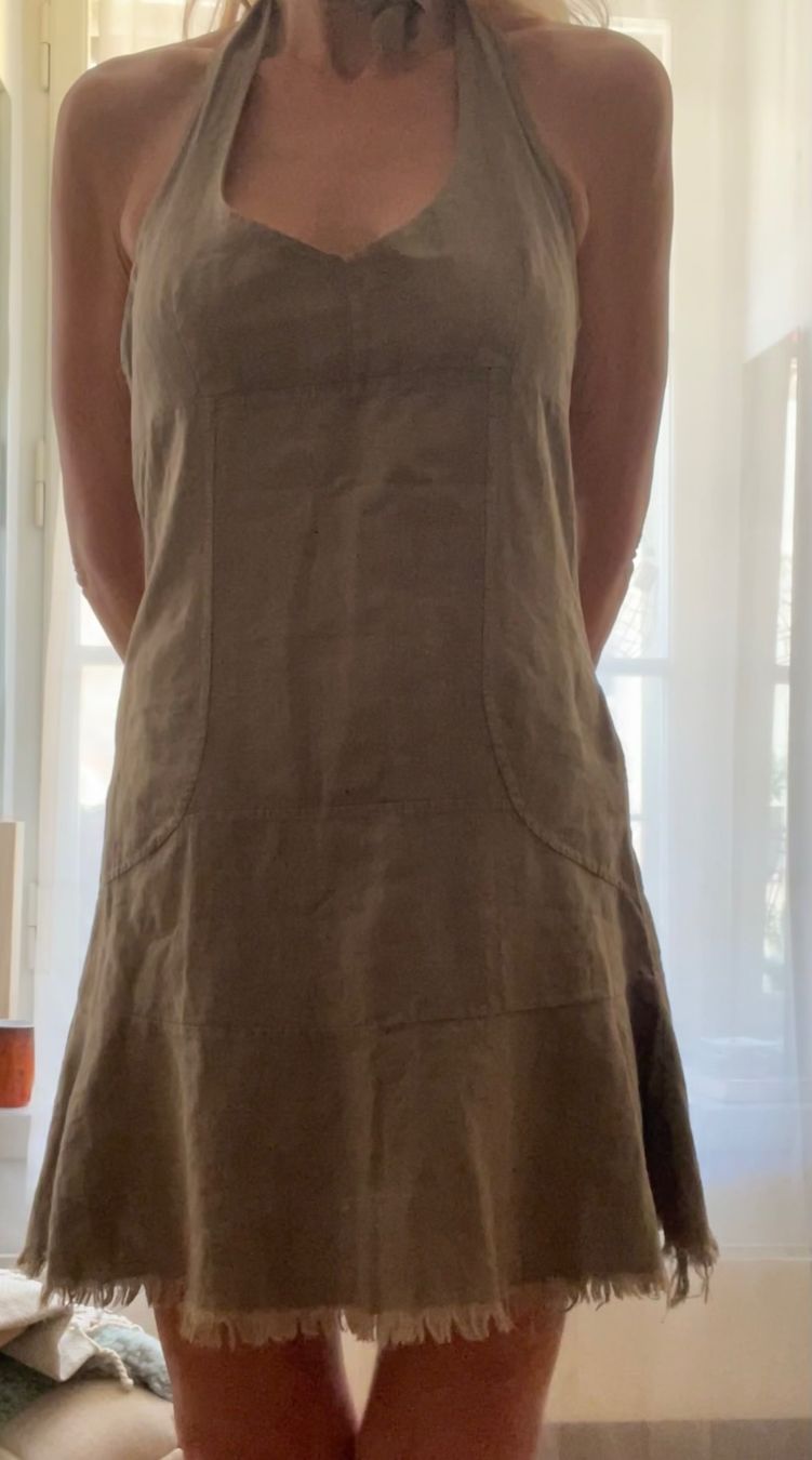 Vestiti: Sommerkleid Neckholder haselnussbraun – Usato da Bern venduto da kaeffy 5