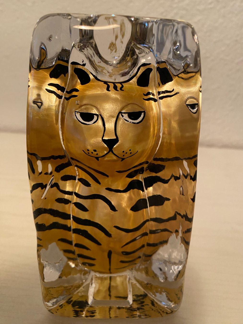 Statuette: Katzenfigur hinter Glas – Usato da Schlieren venduto da Trudyschoe 2
