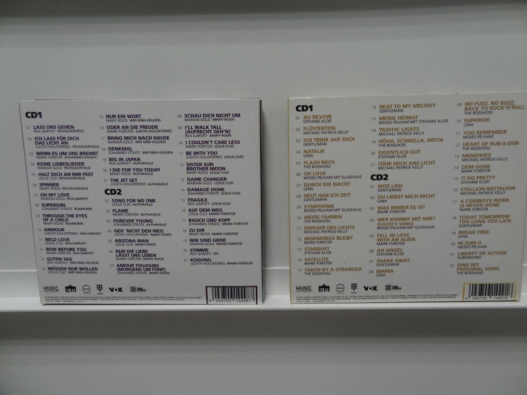 CDs: 4 Sing meinen Song CDs – Gebraucht aus luzern von musicandart 2