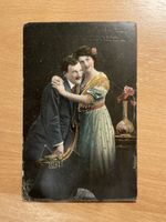 Antike Postkarte, um 1915, Liebespaar