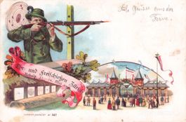 Zürich // 1901 Litho Ehr- und Freischiessen Zürich