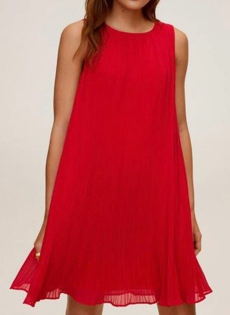 Mango Vestiti: MANGO RED MIDI DRESS – Nuovo (secondo la descrizione) da Nyon venduto da jen_7dfc 2