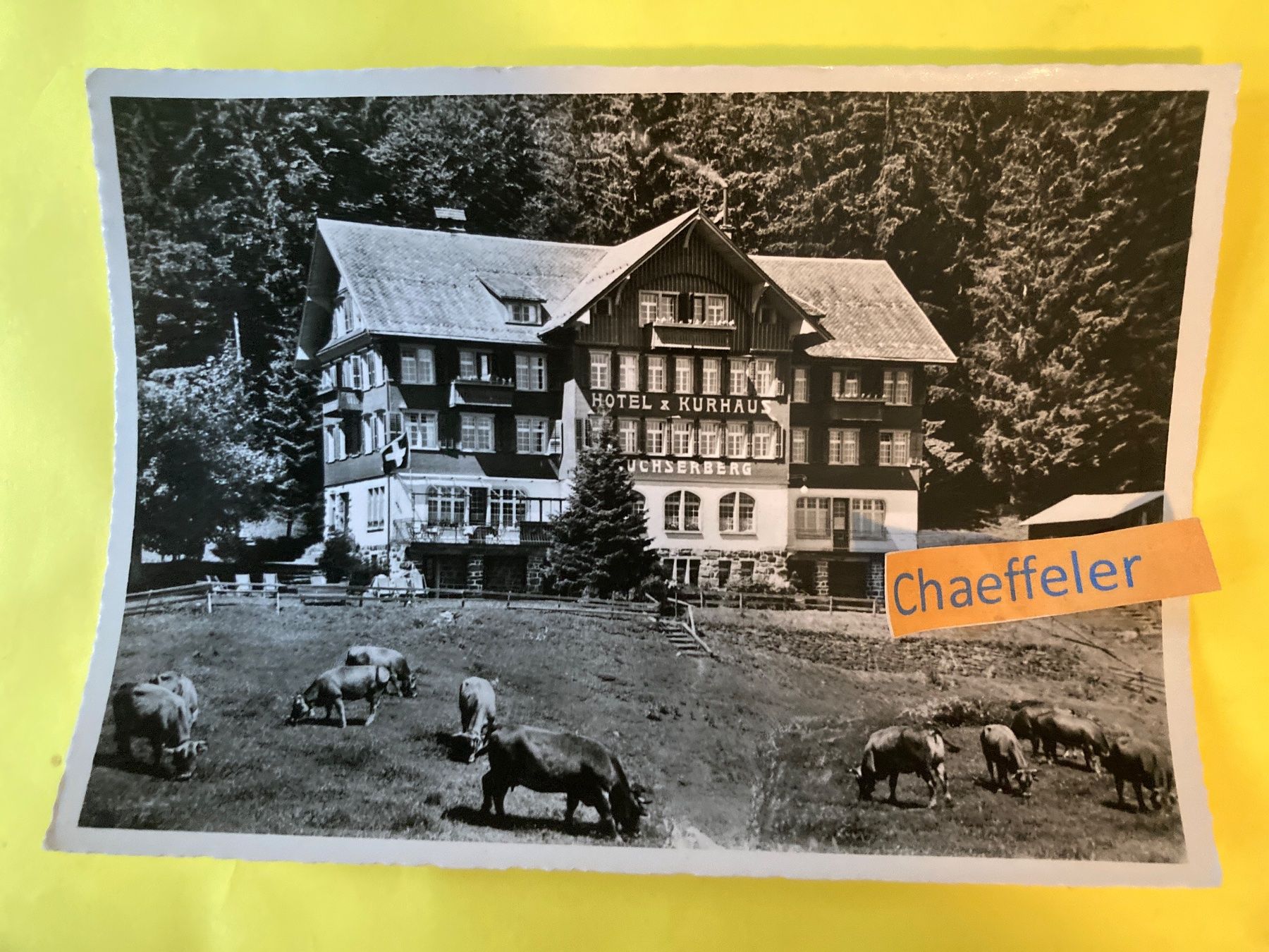 Ansichtskarten: Kurhaus Buchserberg ob Buchs SG – Gebraucht aus Zürich von Chaeffeler