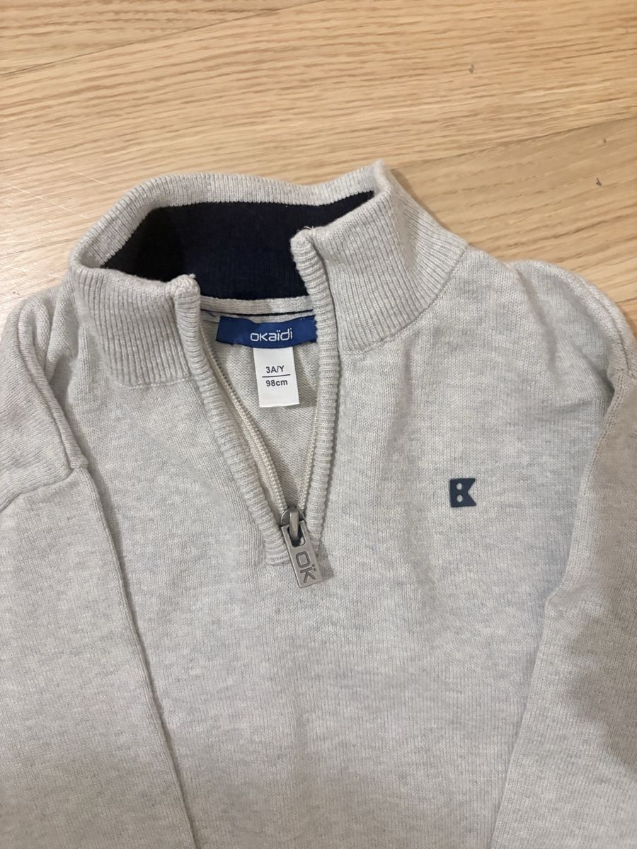 Okaidi Pullover & Sweatshirts: Okaidi Pullover hellgrau Grösse 98cm guter Zustand – Neu (gemäss Beschreibung) aus Meyrin von yej_w8lz 1