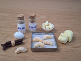 Vanillekipferl Back Set, Handgemacht. Auch für Maileg