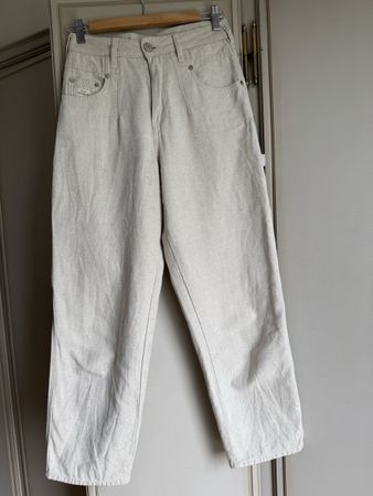 Herrlicher Damen Cargohose Peyton Gr 26 beige