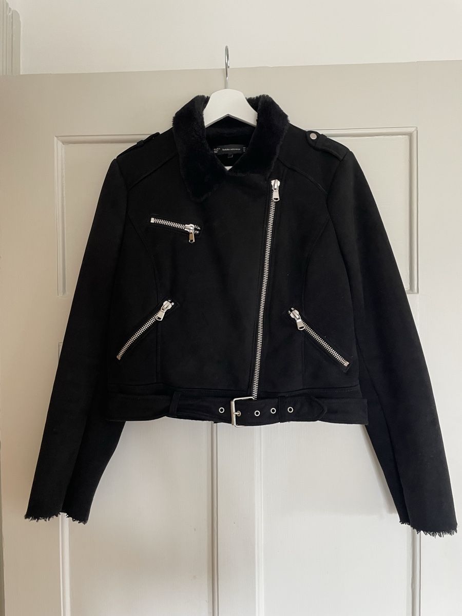 Zara Jacken: Zara schwarze Biker Jacke, Gr. M – Gebraucht aus Zürich von katidust