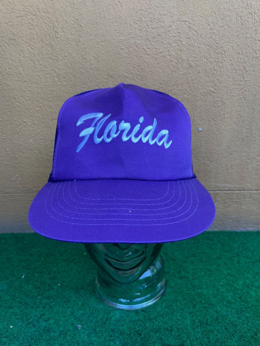 Copricapi, berretti & cappellini: Vintage 90s trucker cap Florida green visor – Usato da Zürich venduto da le_souk